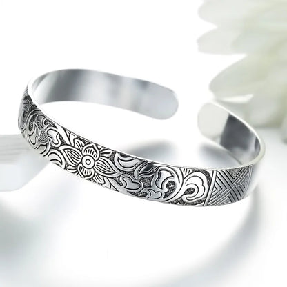 Bracelet Fleur de Lotus en argent