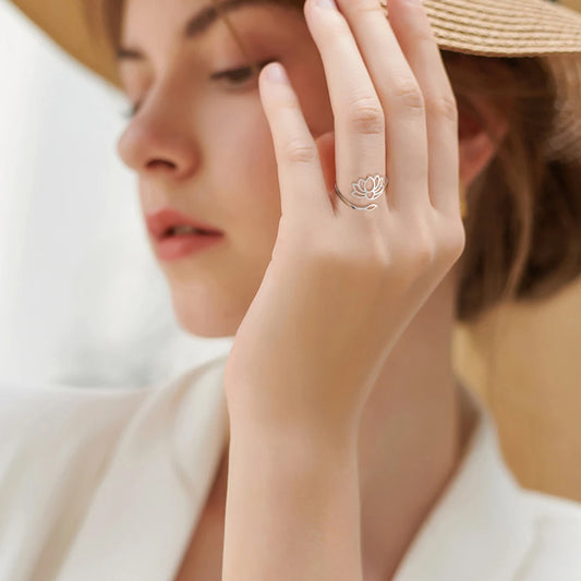 Bague Fleur de Lotus Argent
