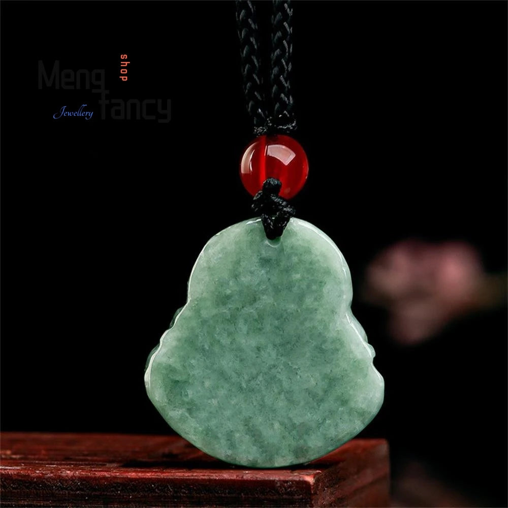 Pendentif Bouddha Double Relief en Jade
