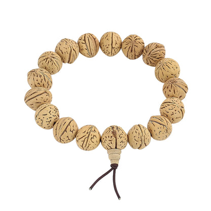 Bracelet Mala Bouddhiste en Noix de Montagne