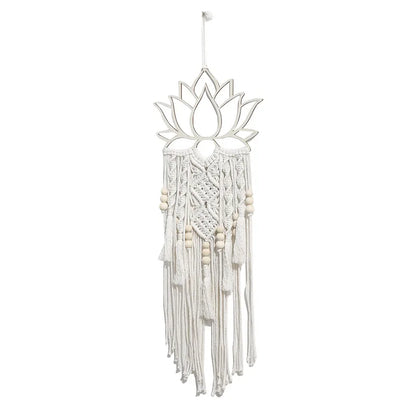 Attrape Reve Fleur de Lotus Macramé