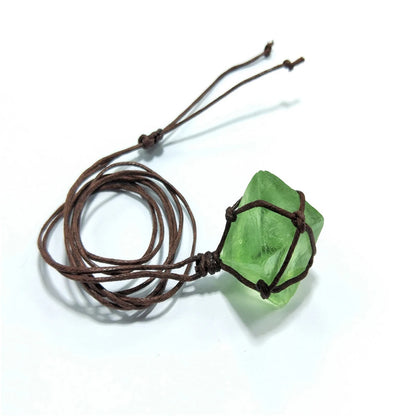 Collier en Pierre Naturelle Emeraude