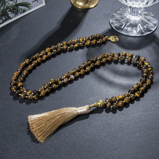 Mala Tibétain Oeil du Tigre