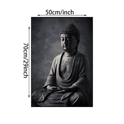 Affiche Murale Bouddha Noir Méditation