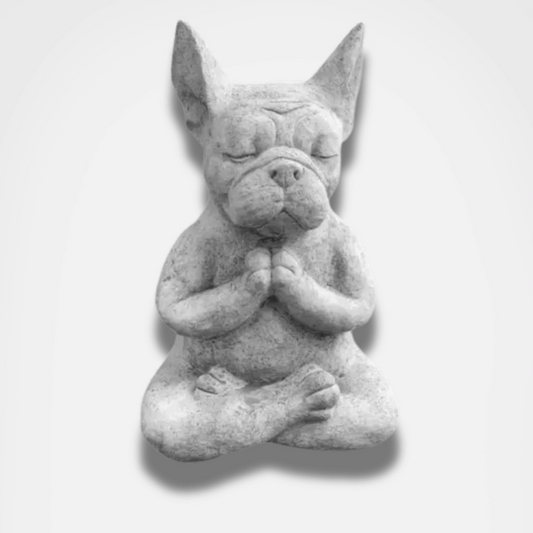 Statue Chien en méditation
