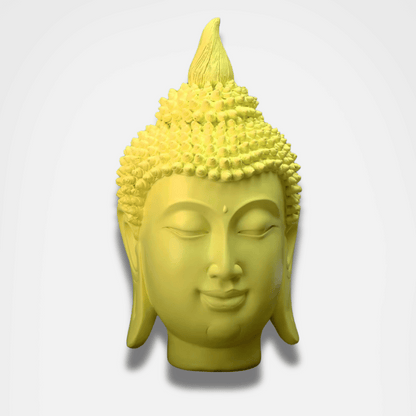 Tête de Bouddha colorée
