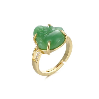 Bague Bouddha (Pierre Jade)