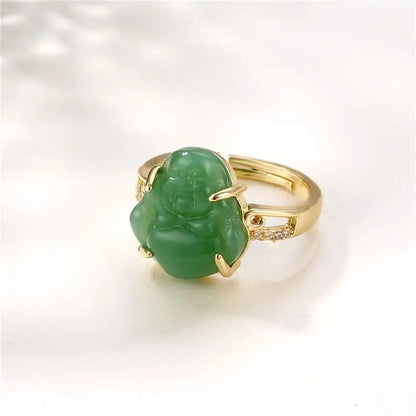 Bague Bouddha (Pierre Jade)