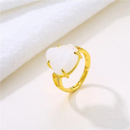 Bague Bouddha (Pierre Jade)