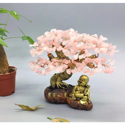 Bonsaï Artificiel Bouddha - Rose