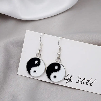 Boucle d’oreille yin yang