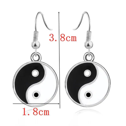 Boucle d’oreille yin yang