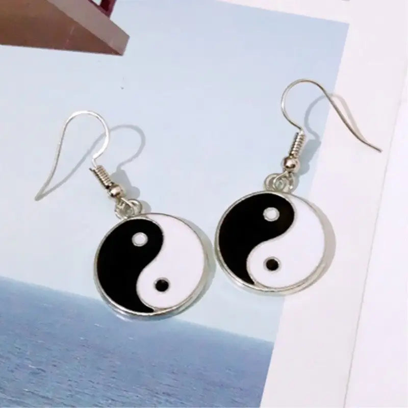 Boucle d’oreille yin yang