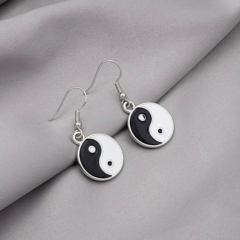 Boucle d’oreille yin yang