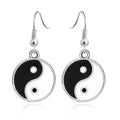 Boucle d'oreille yin yang