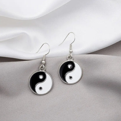 Boucle d’oreille yin yang