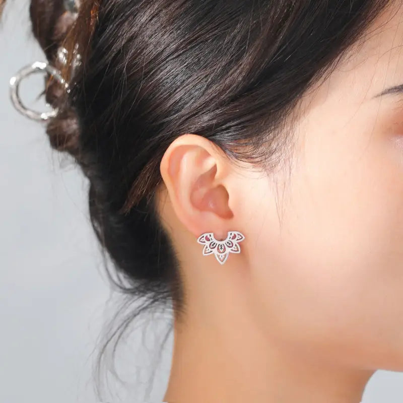 Boucles d’oreilles Bohème fleur de lotus