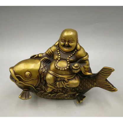 Bouddha rieur poison carpe Koi