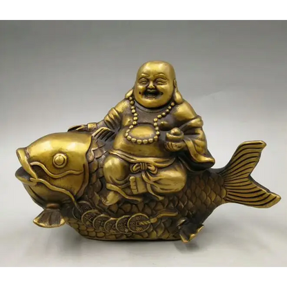 Bouddha rieur poison carpe Koi