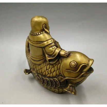 Bouddha rieur poison carpe Koi