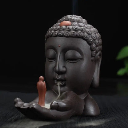 Brûle-encens Tête de Bouddha
