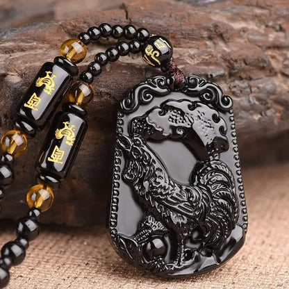 Collier Bouddha rieur Noir