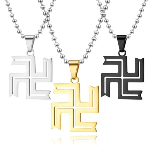 Collier Croix Bouddhiste Svastika