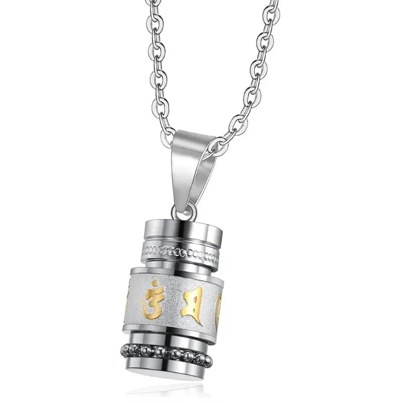 Collier Mantra Bouddhiste Om Mani Padme Hum