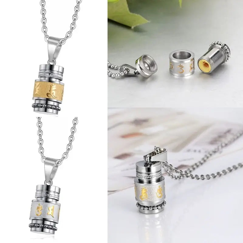 Collier Mantra Bouddhiste Om Mani Padme Hum