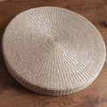 Coussin de méditation en paille Tissée