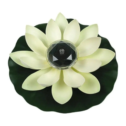 Fleur de Lotus Solaire - Blanche