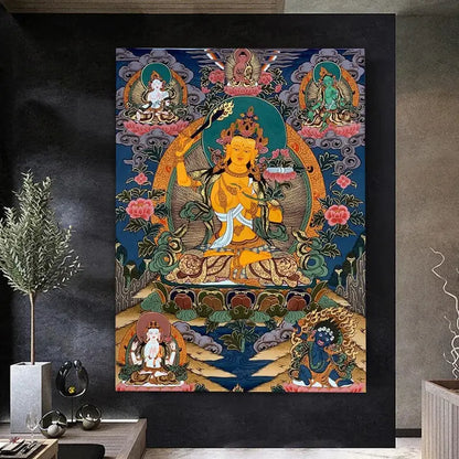 Emballage tube rigide tableau thangka bouddhiste livraison sans pli protection transport