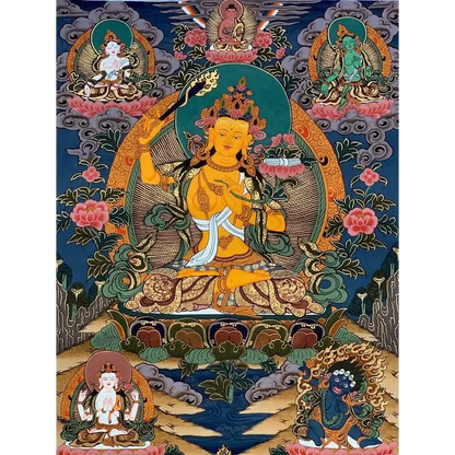 Grand Tableau Bouddhiste Thangka - PF15435 / 90x135CM NO