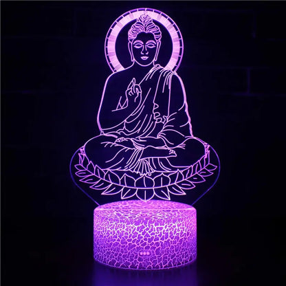 Lampe 3D Bouddha