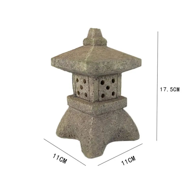 Lanterne Asiatique Solaire de Pagode - Tour Antique