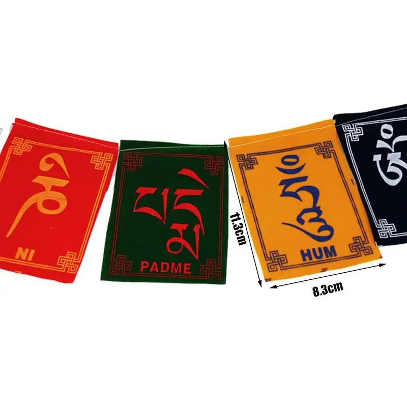 Mini drapeaux de prière Bouddhiste