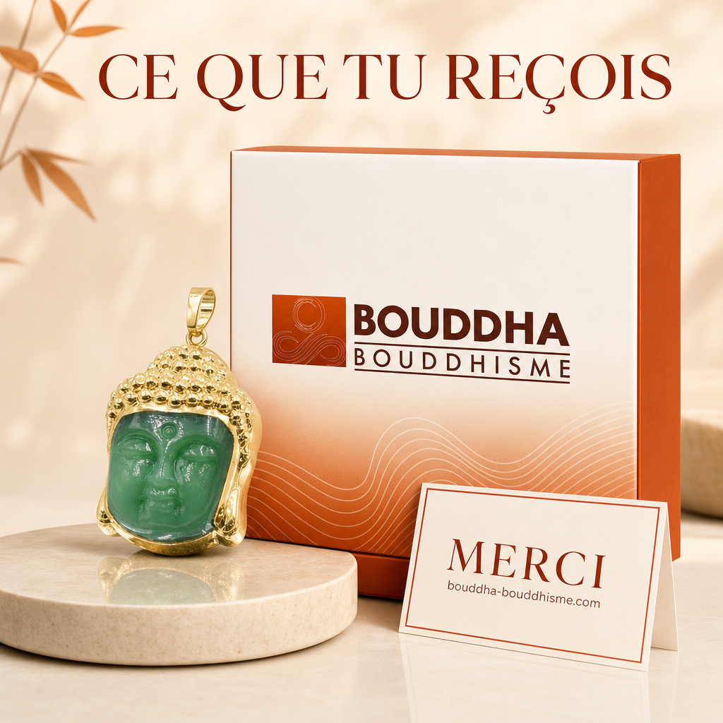 Obsidienne Pendentif Bouddha : packaging concept (non contractuel)