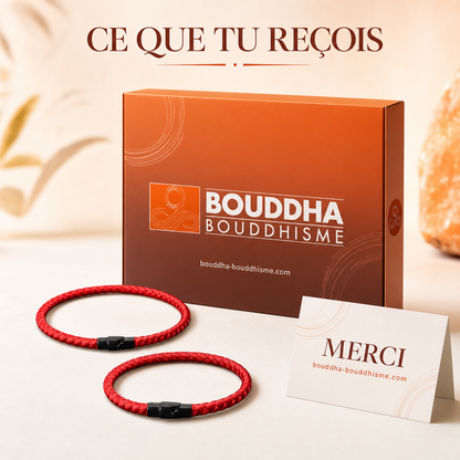 Bracelet Homme Rouge : packaging concept (non contractuel)