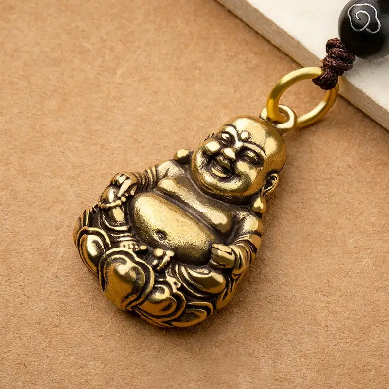 Porte-clés bouddha rieur