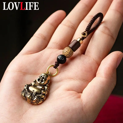 Porte-clés bouddha rieur