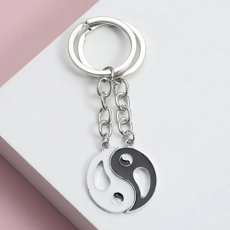Porte-clés couple Yin Yang