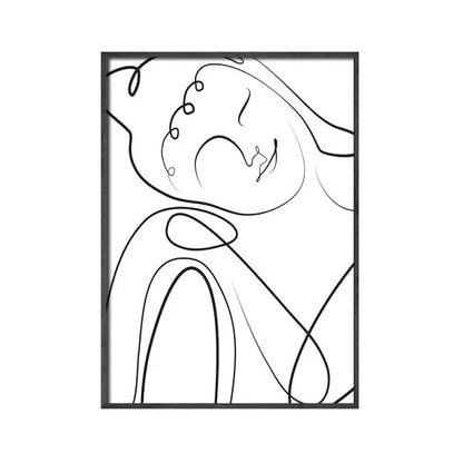 Poster Bouddha blanc Pure