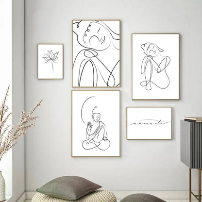 Poster Bouddha blanc Pure