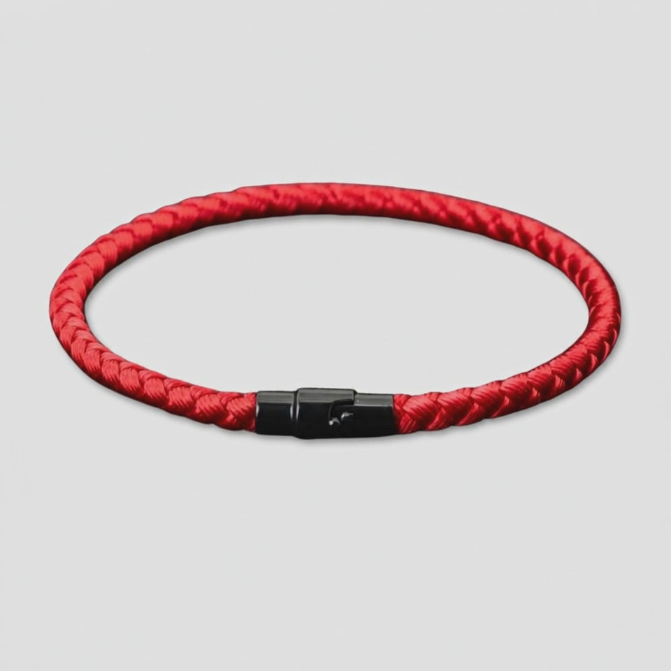 Bracelet Homme Rouge : rotation 360