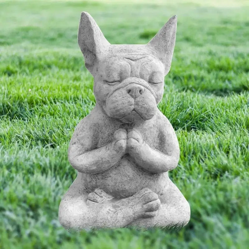 Statue Chien en méditation