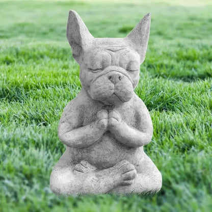 Statue Chien en méditation