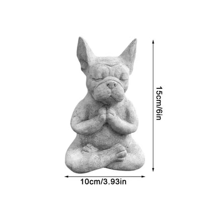 Statue Chien en méditation
