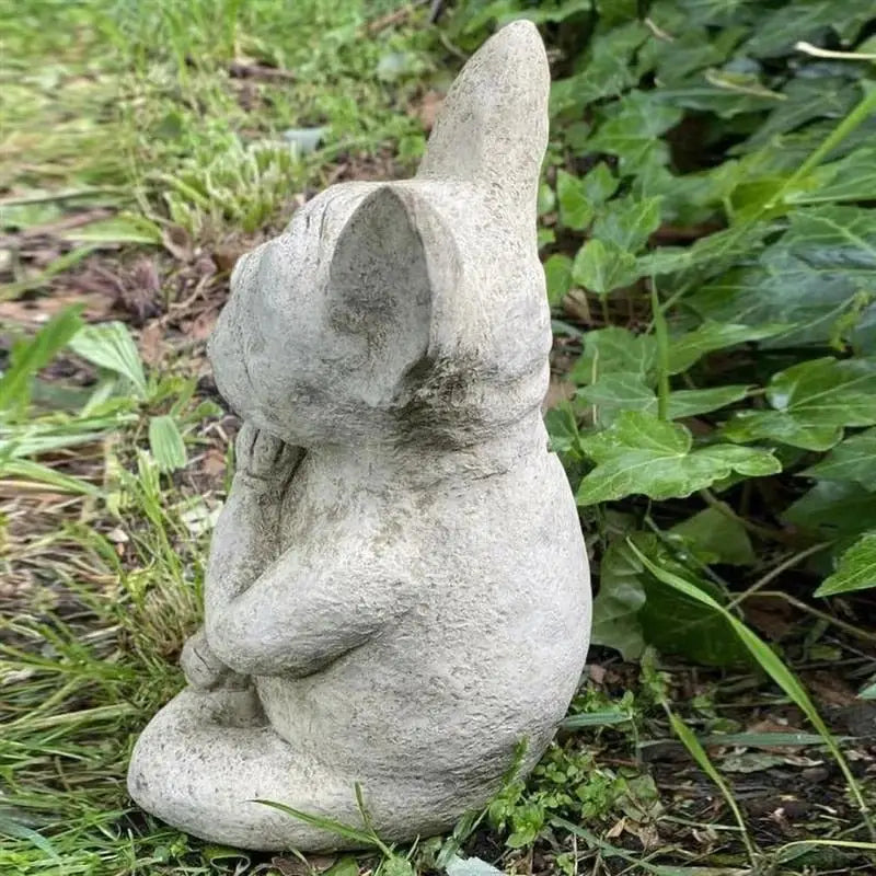 Statue Chien en méditation