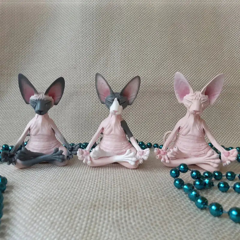 Statuette Chat Sphinx Meditation