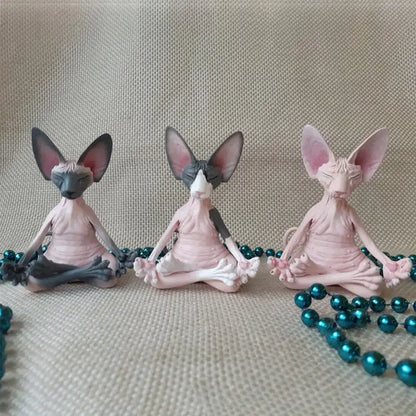 Statuette Chat Sphinx Meditation